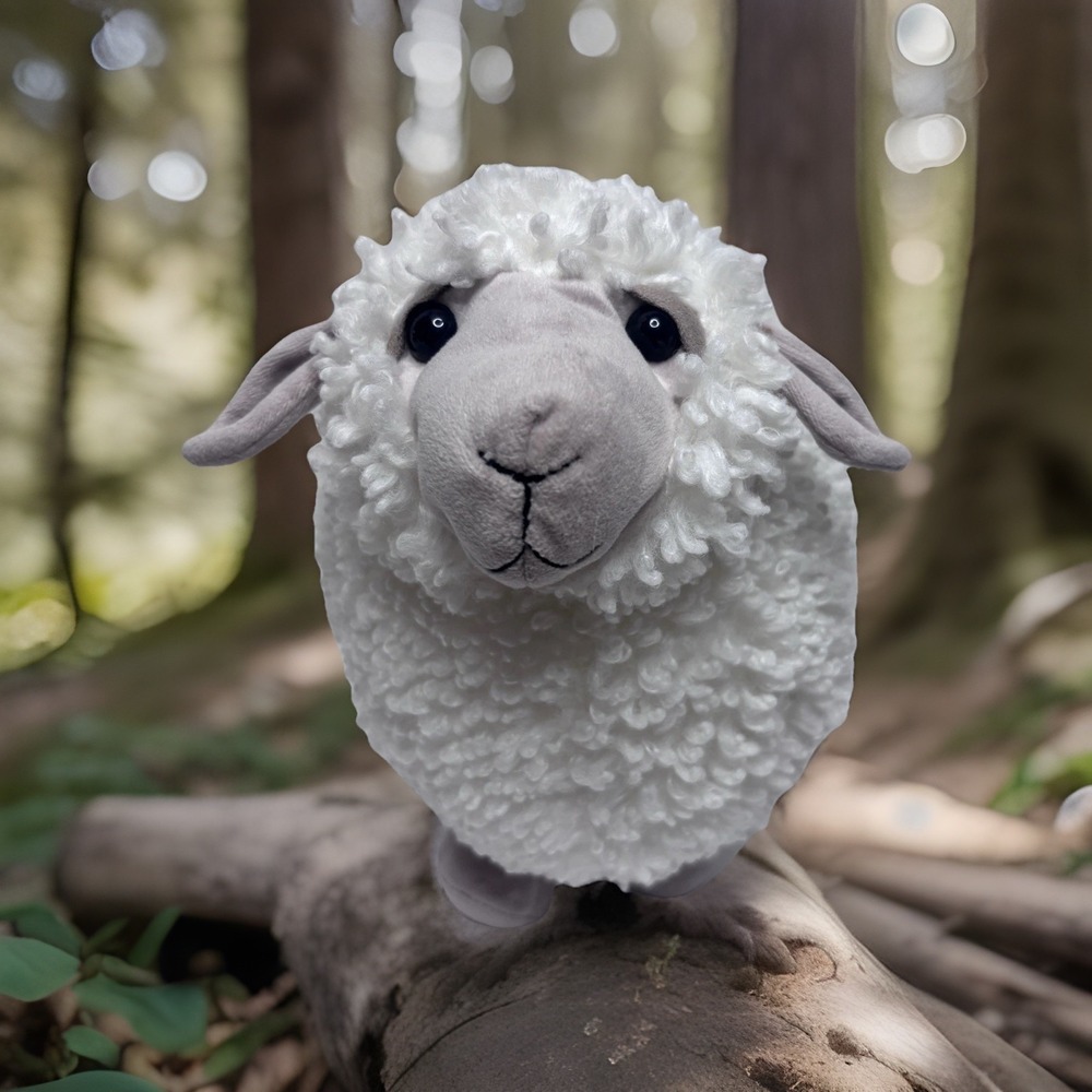 Jellycat London Sheep Fluffy Cream Color Fleece Plush Animal Toy 14" Retired